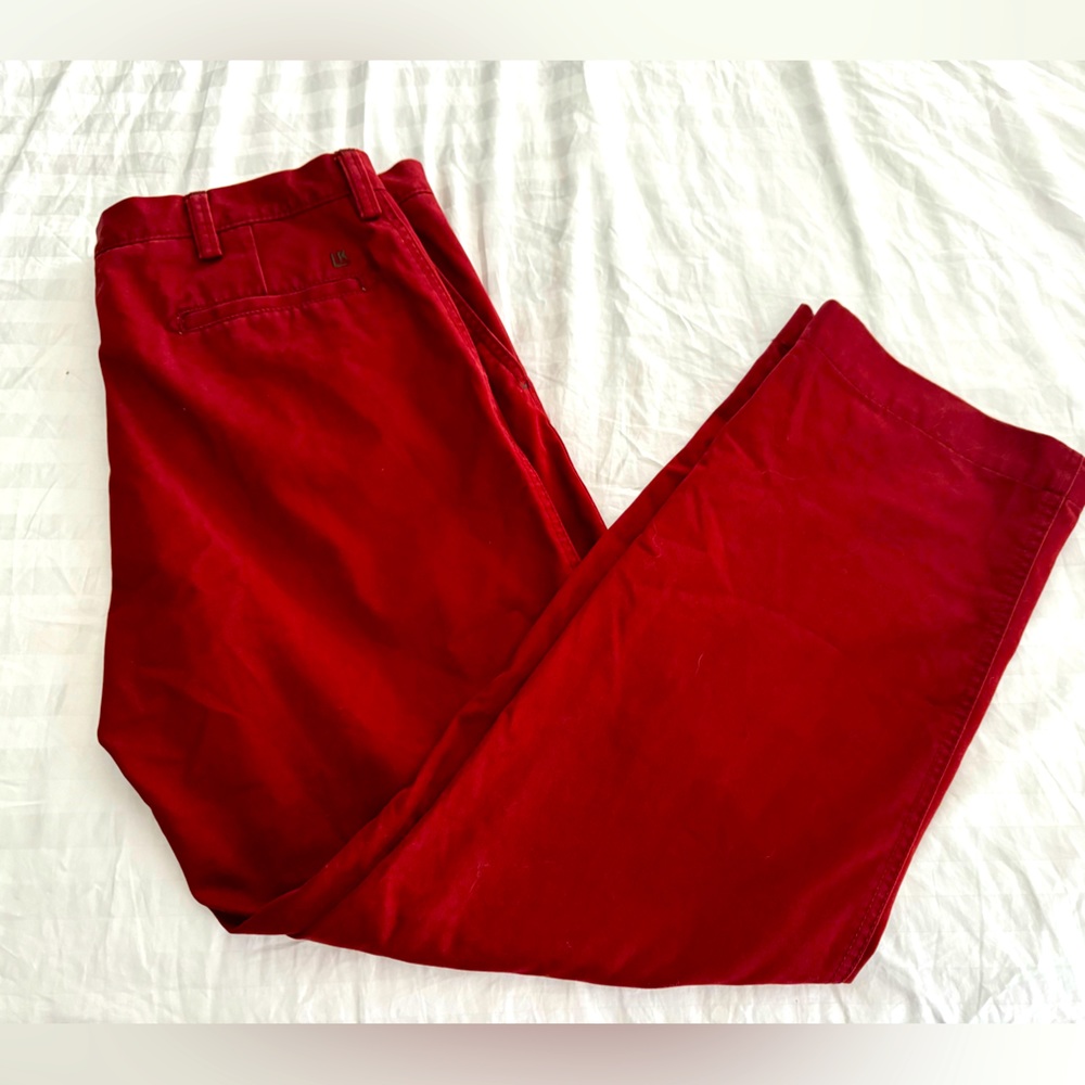 Men’s 36x32 Haggar relaxed pants brick red